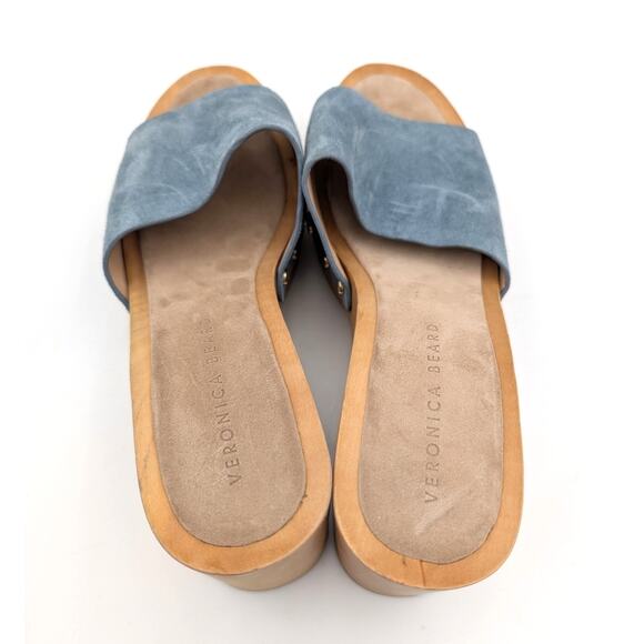 Veronica Beard Hannalee Platform Suede Clog Sandals Women's US10.5M EU41 - Picture 6 of 11